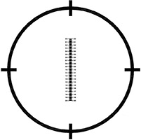 S22, 2 mm vertikales Linearmaß, 0,01 mm Teilung, schwarzer Objektträger/Glasscheibe